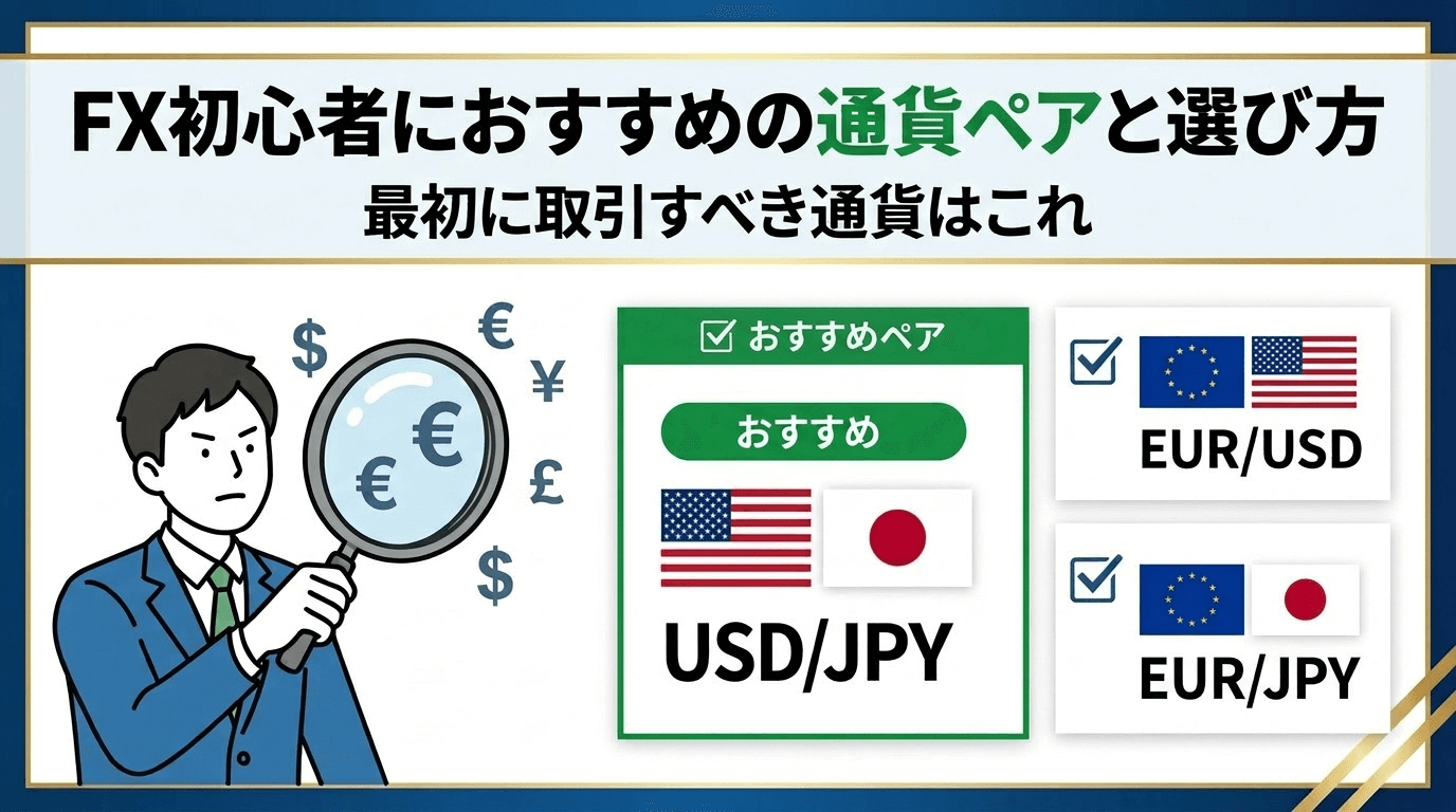 FX初心者におすすめの通貨ペアと選び方｜最初に取引すべき通貨はこれ
