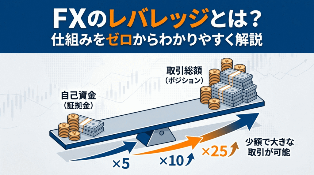 FXのレバレッジとは？仕組みをゼロからわかりやすく解説