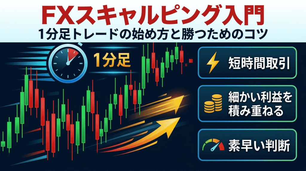 FXスキャルピング入門｜1分足トレードの始め方と勝つためのコツ