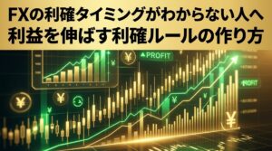 FXの利確タイミングがわからない人へ｜利益を伸ばす利確ルールの作り方