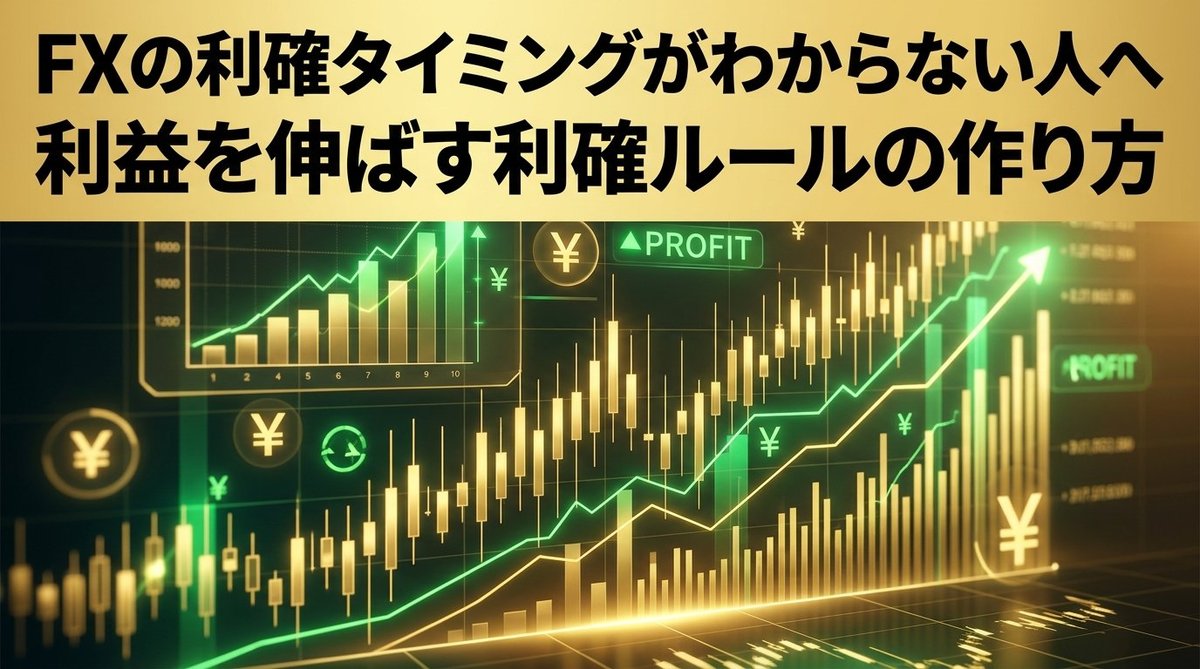 FXの利確タイミングがわからない人へ｜利益を伸ばす利確ルールの作り方