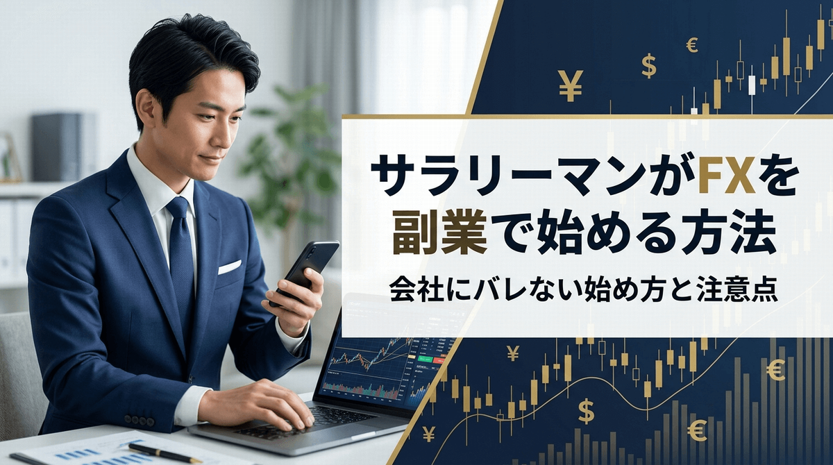 サラリーマンがFXを副業で始める方法|会社にバレない始め方と注意点