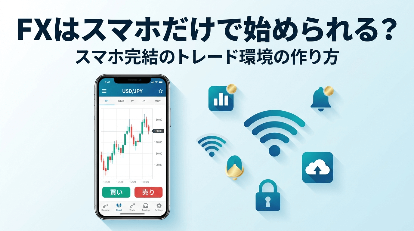 FXはスマホだけで始められる？スマホ完結のトレード環境の作り方