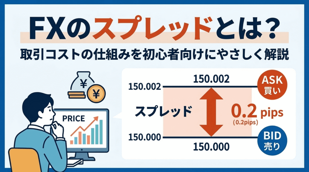 FXのスプレッドとは？取引コストの仕組みを初心者向けにやさしく解説