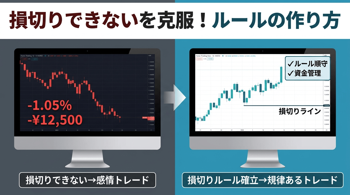 FXで損切りできない人の克服法｜損切り貧乏にならないルールの作り方