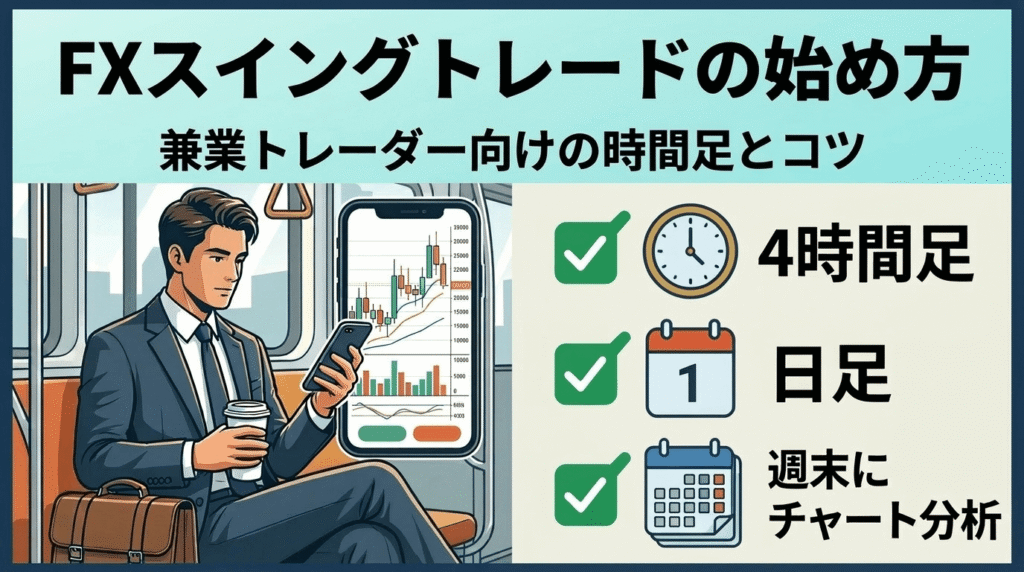 FXスイングトレードの始め方｜兼業トレーダー向けの時間足とコツ