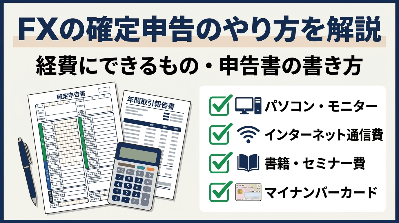 FXの確定申告のやり方を解説｜経費にできるもの・申告書の書き方